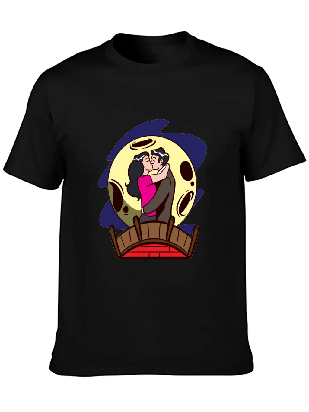 Love Moonlight Lovers Breathable Soft Cotton T-Shirt – Timeless Casual Look