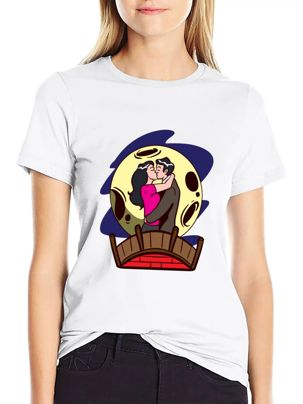 Love Moonlight Lovers Breathable Soft Cotton T-Shirt – Timeless Casual Look