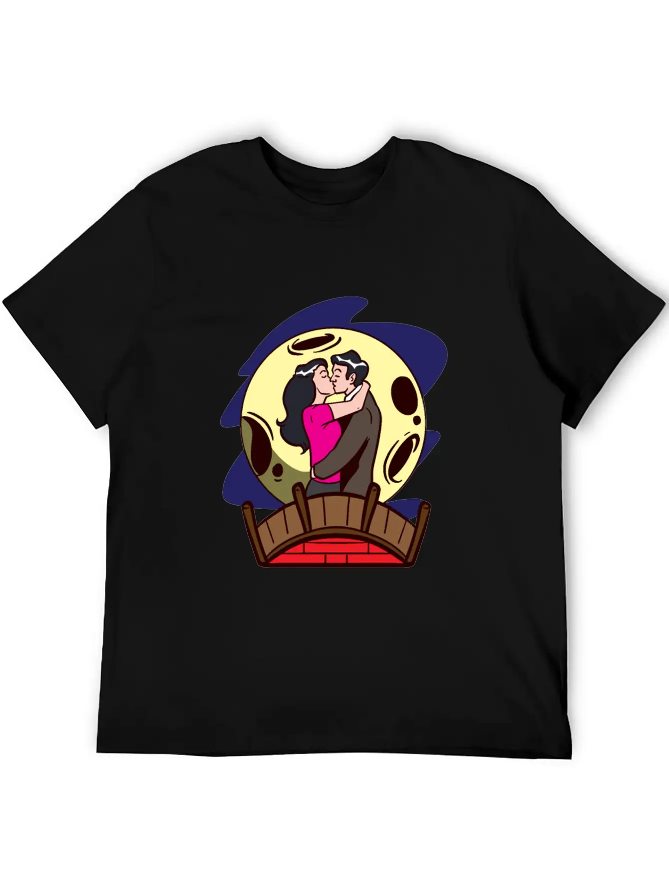 Love Moonlight Lovers Breathable Soft Cotton T-Shirt – Timeless Casual Look