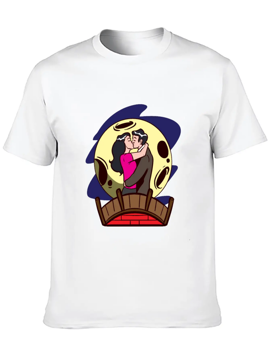 Love Moonlight Lovers Breathable Soft Cotton T-Shirt – Timeless Casual Look