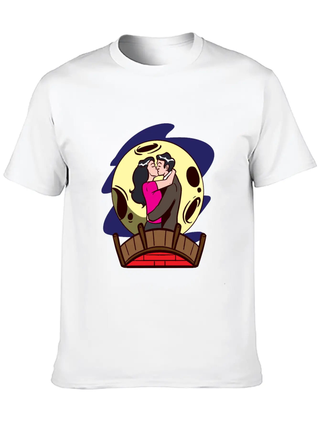Love Moonlight Lovers Breathable Soft Cotton T-Shirt – Timeless Casual Look