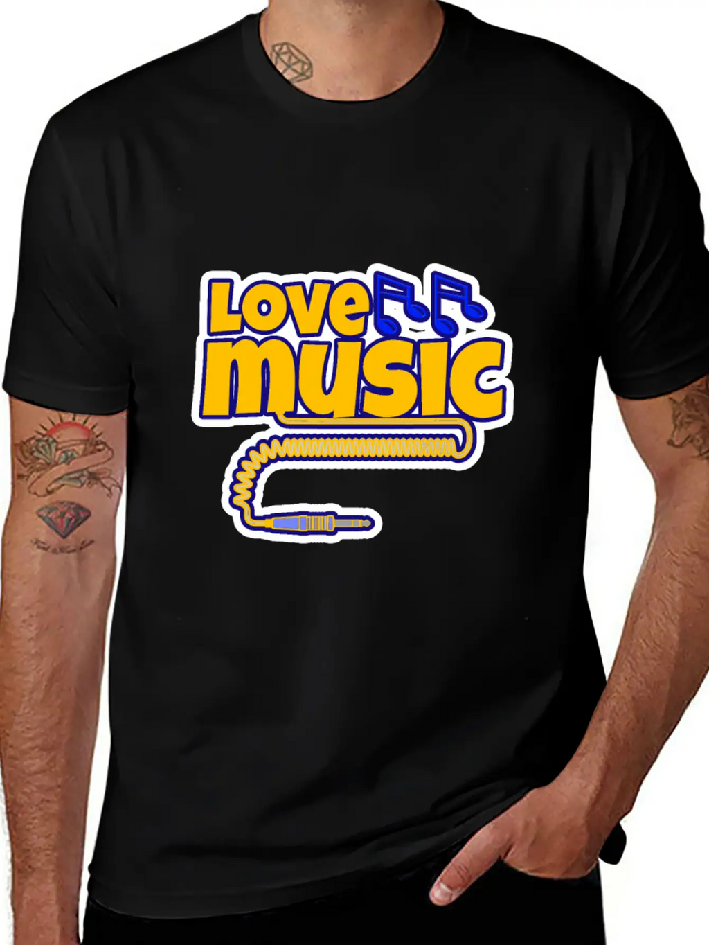 Love Music Unisex Casual T-Shirt – Clean Design For Daily Comfort