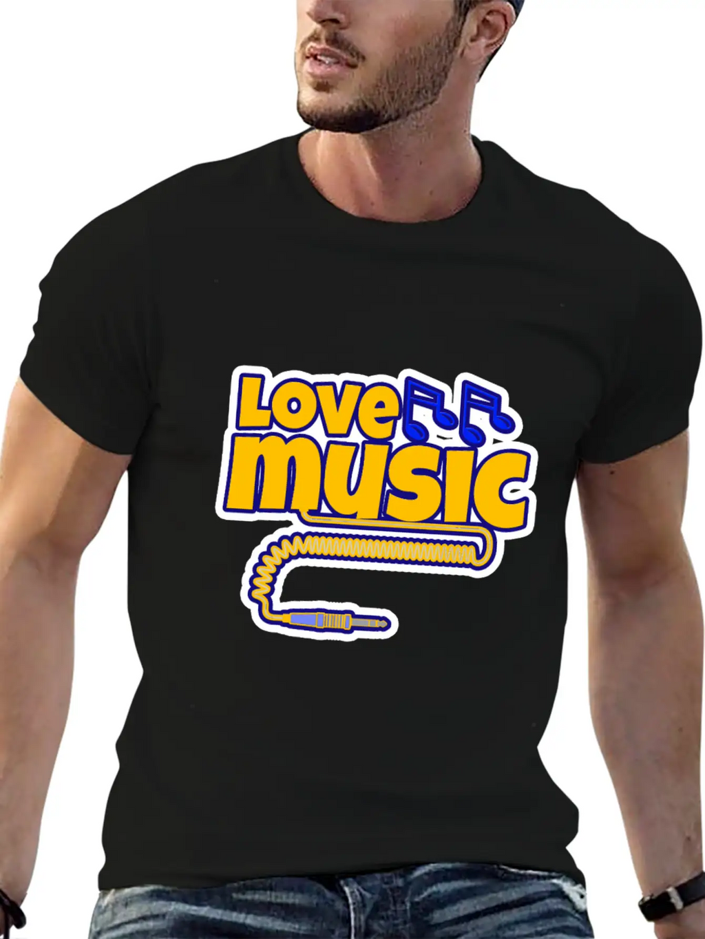 Love Music Unisex Casual T-Shirt – Clean Design For Daily Comfort