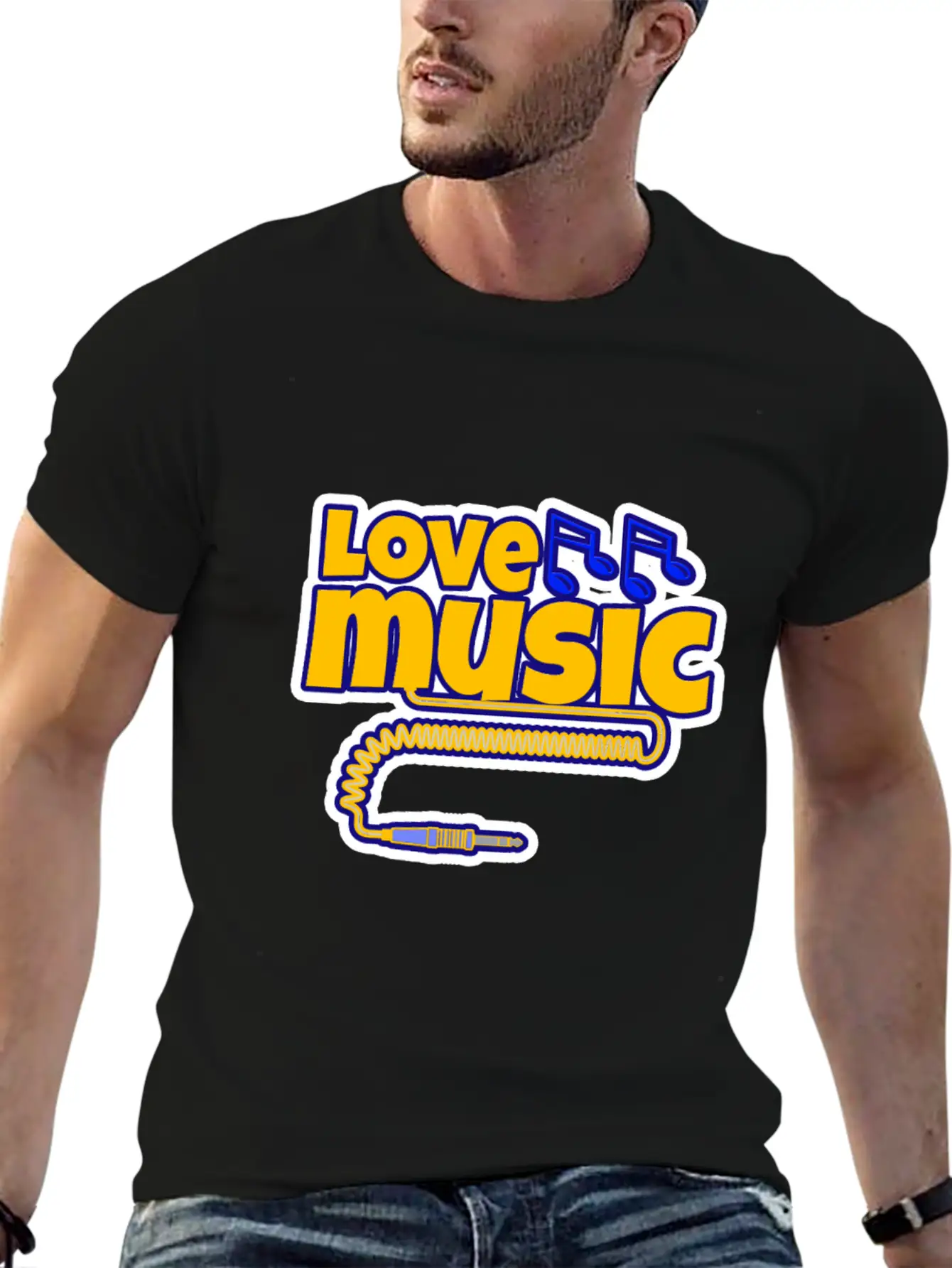 Love Music Unisex Casual T-Shirt – Clean Design For Daily Comfort