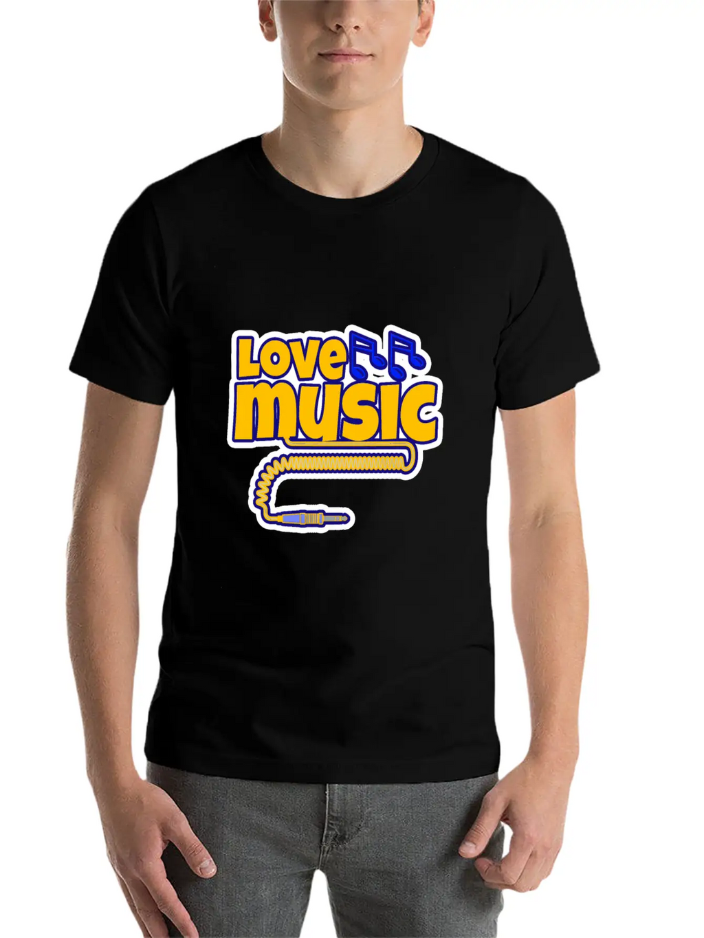 Love Music Unisex Casual T-Shirt – Clean Design For Daily Comfort
