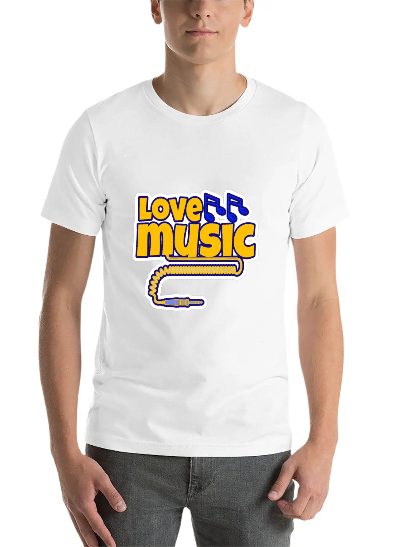 Love Music Unisex Casual T-Shirt – Clean Design For Daily Comfort