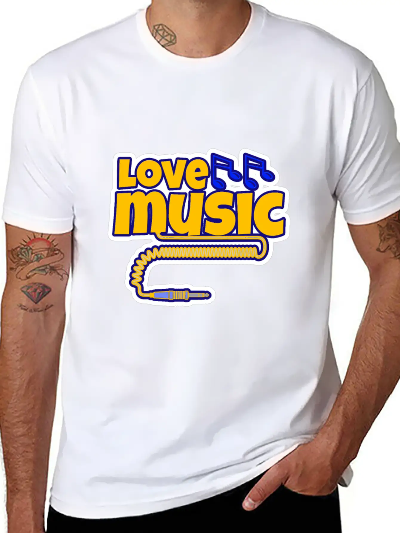 Love Music Unisex Casual T-Shirt – Clean Design For Daily Comfort