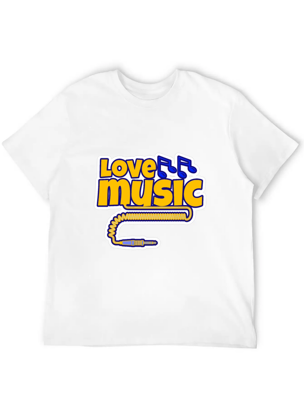 Love Music Unisex Casual T-Shirt – Clean Design For Daily Comfort
