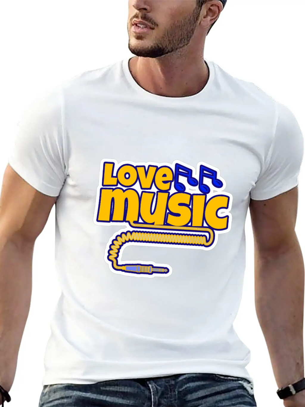 Love Music Unisex Casual T-Shirt – Clean Design For Daily Comfort