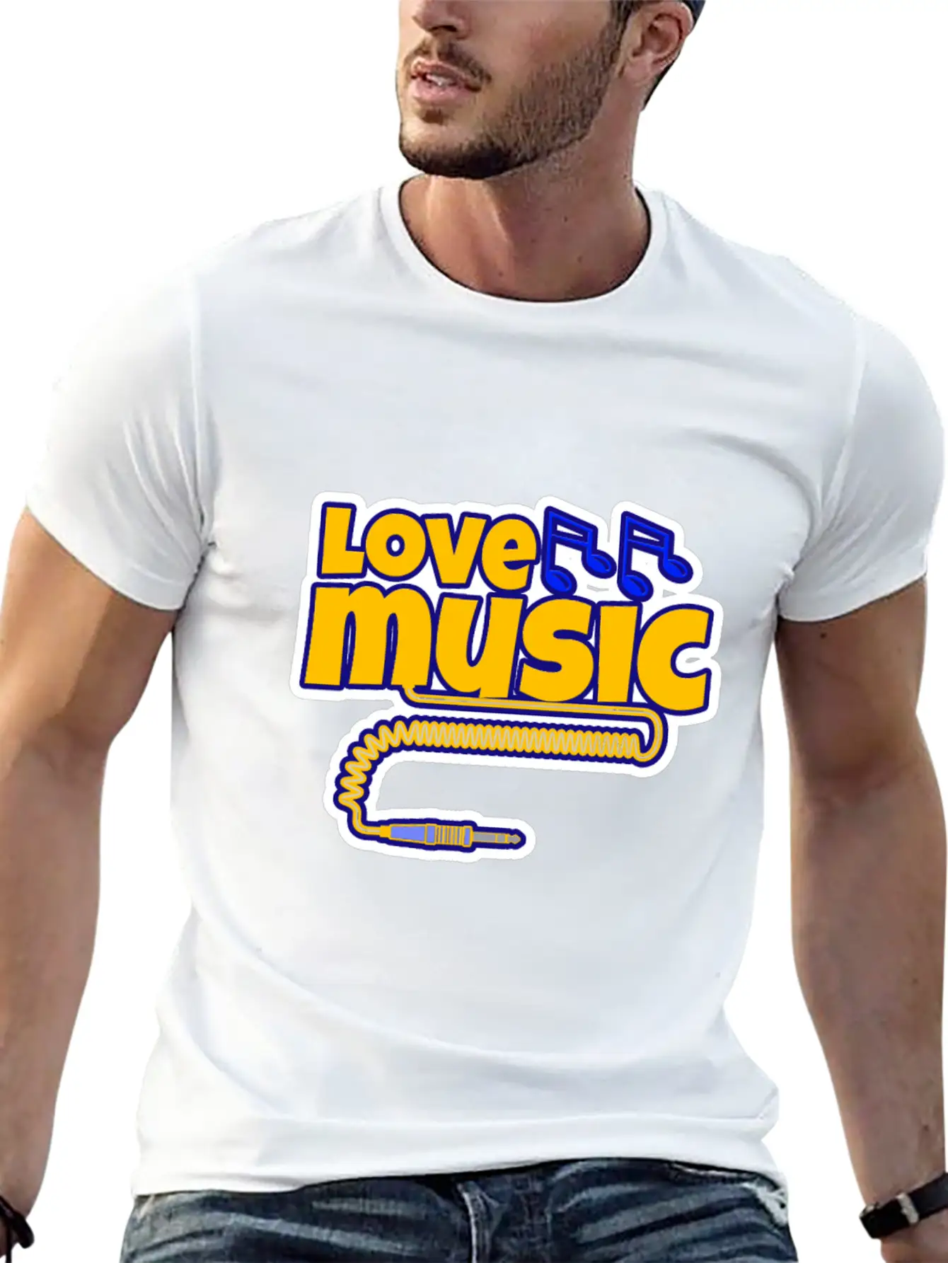 Love Music Unisex Casual T-Shirt – Clean Design For Daily Comfort