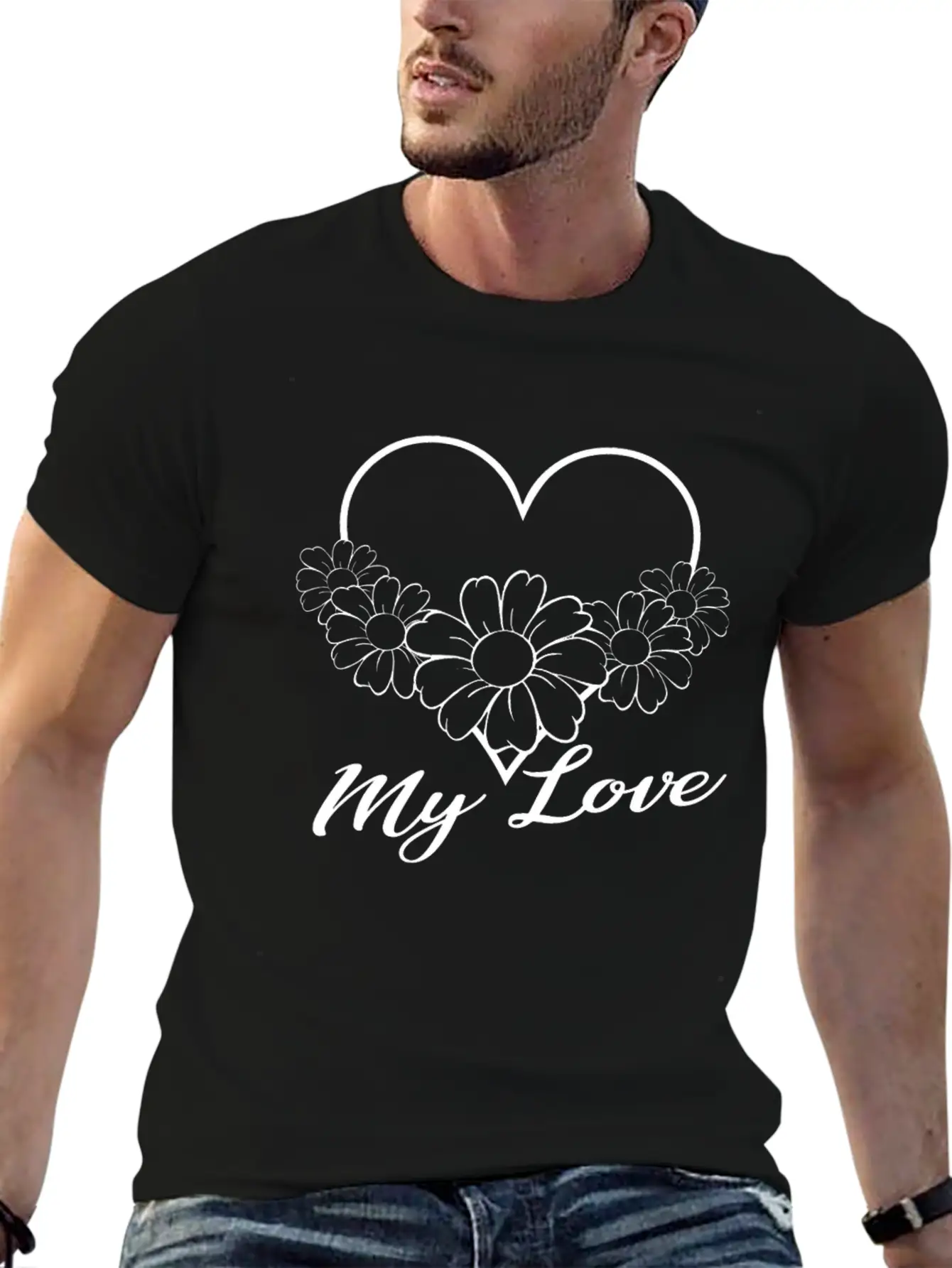Love - My Love Unisex Casual T-Shirt – Clean Design For Daily Comfort
