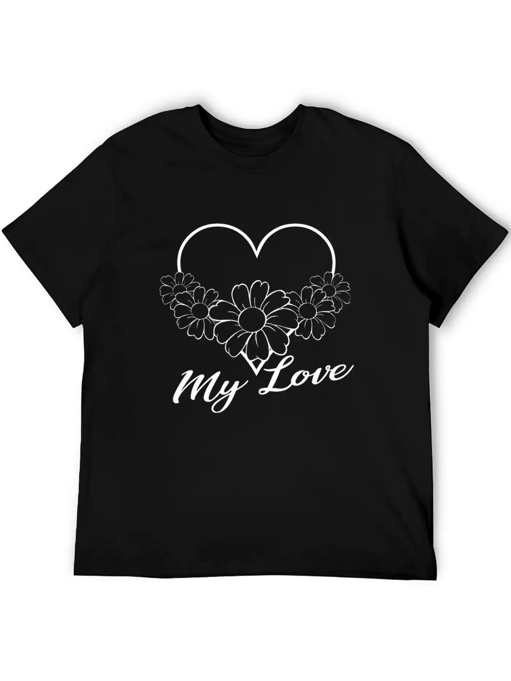 Love - My Love Unisex Casual T-Shirt – Clean Design For Daily Comfort