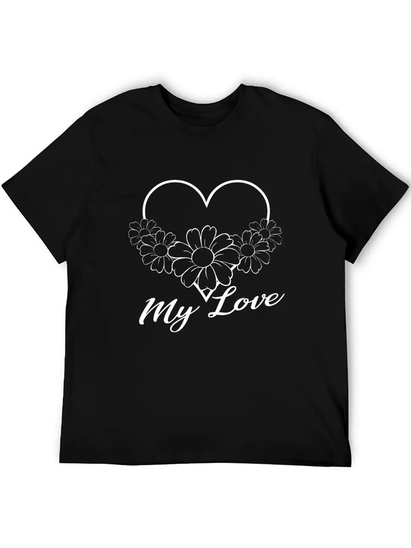 Love - My Love Unisex Casual T-Shirt – Clean Design For Daily Comfort