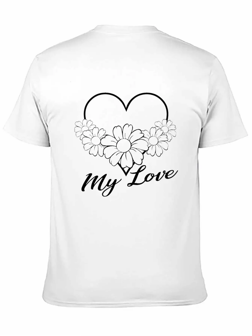 Love - My Love Unisex Casual T-Shirt – Clean Design For Daily Comfort