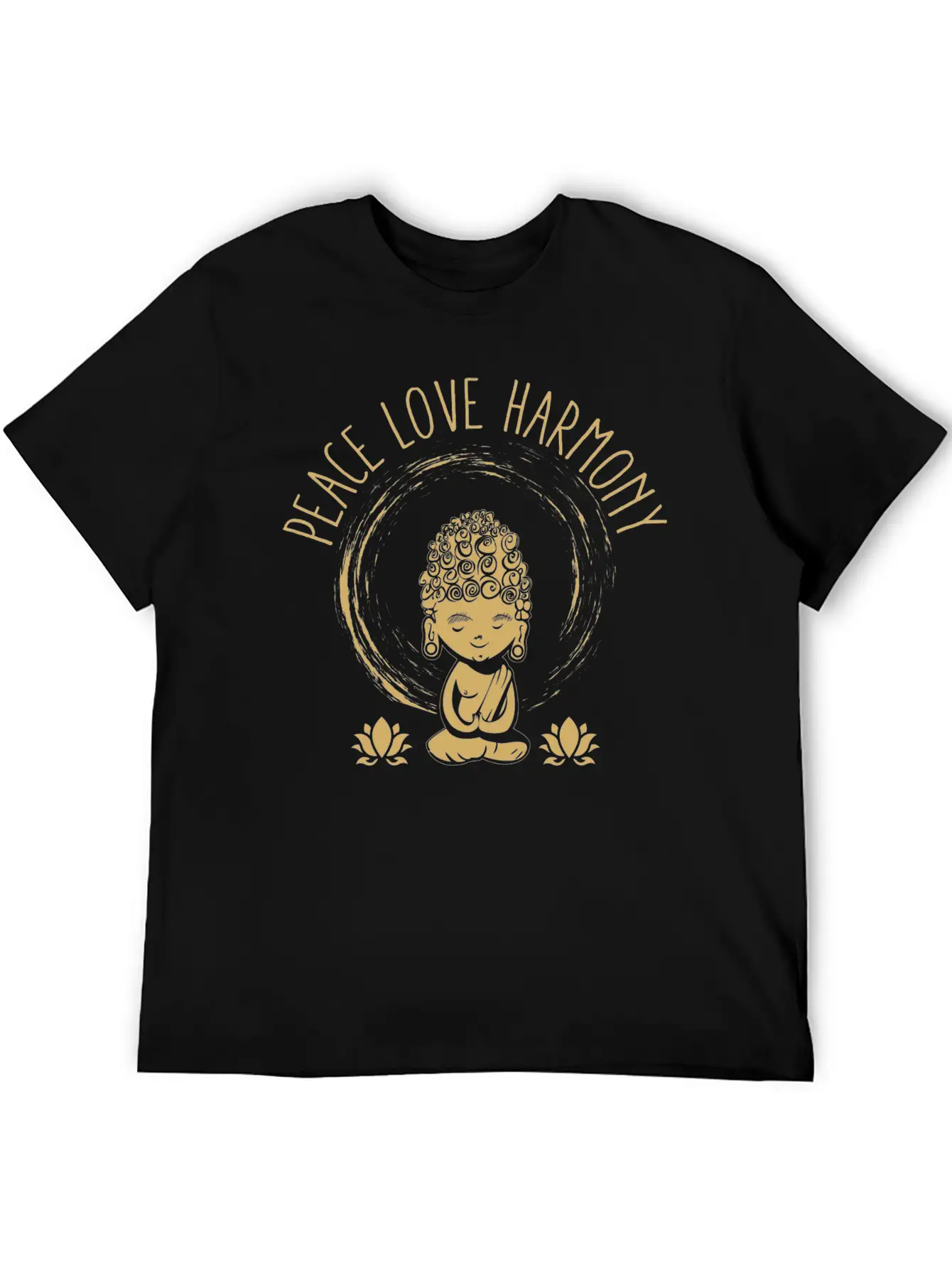 Love Peace Harmony Buddha Gift Idea Unisex Casual T-Shirt – Clean Design For Daily Comfort