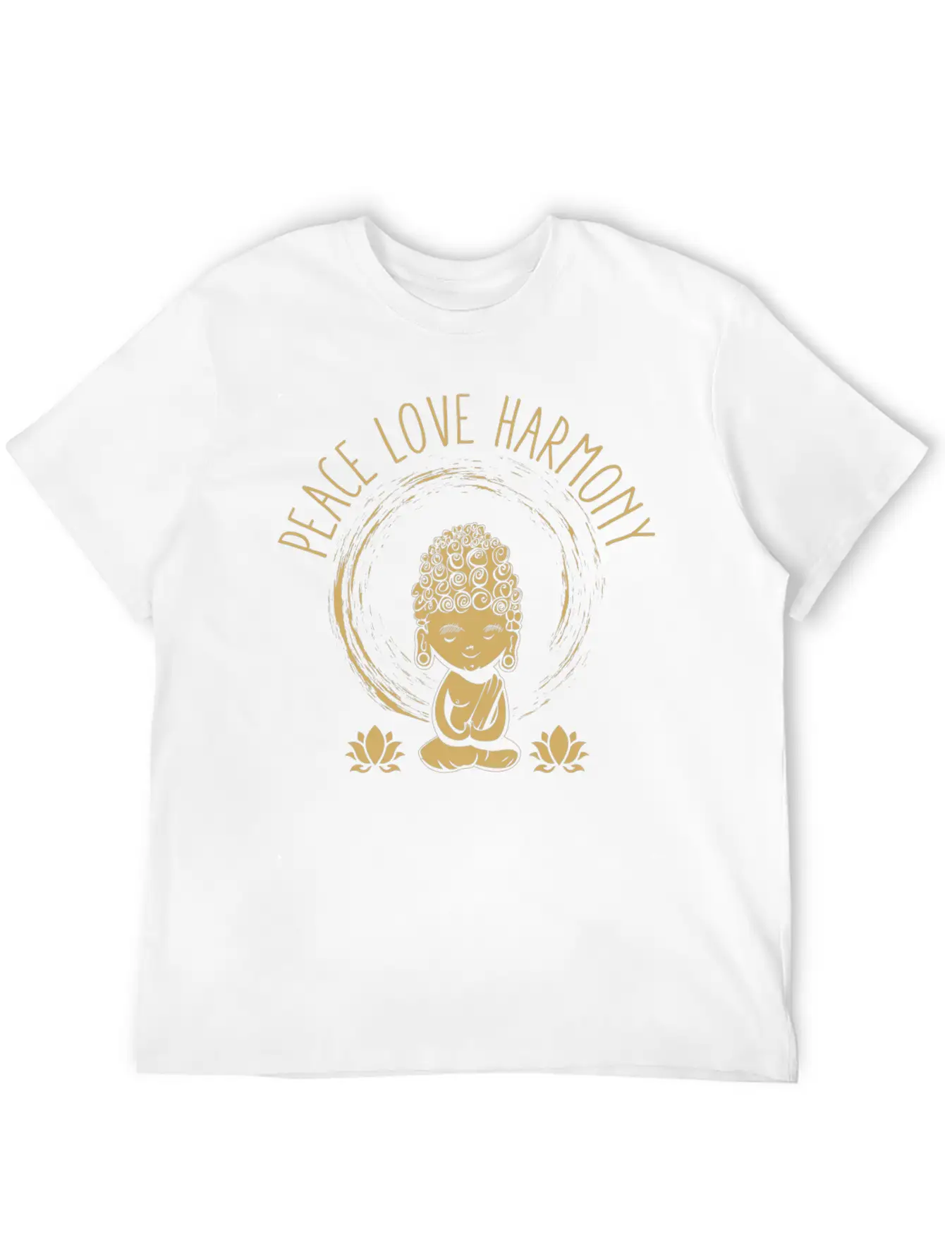 Love Peace Harmony Buddha Gift Idea Unisex Casual T-Shirt – Clean Design For Daily Comfort