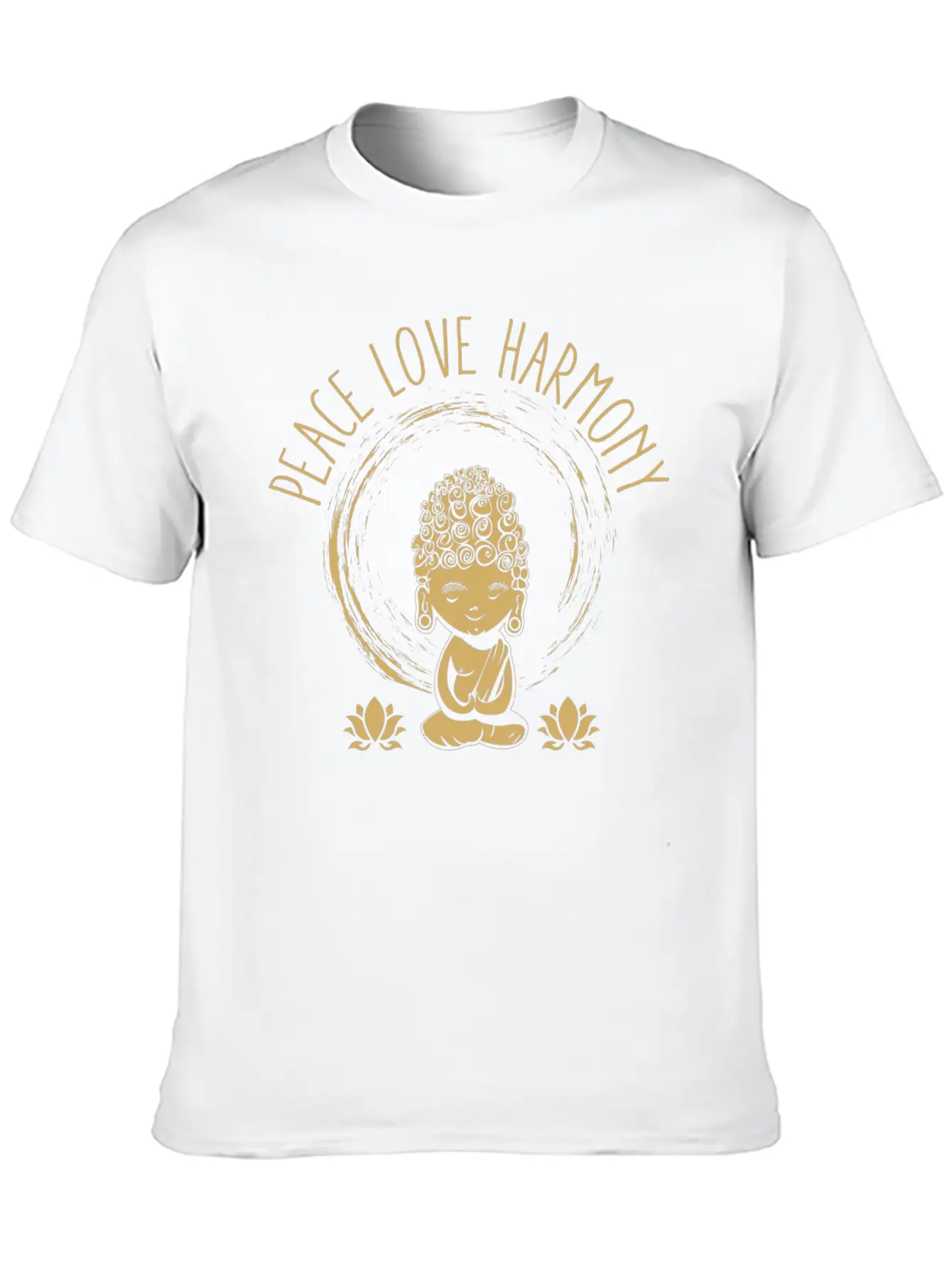 Love Peace Harmony Buddha Gift Idea Unisex Casual T-Shirt – Clean Design For Daily Comfort