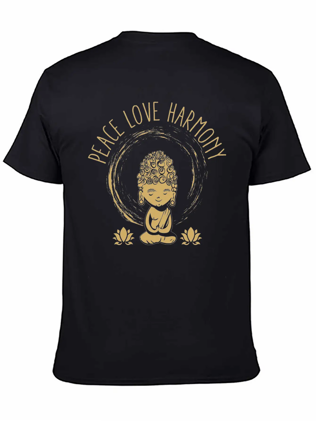 Love Peace Harmony Buddha Gift Idea Unisex Casual T-Shirt – Clean Design For Daily Comfort