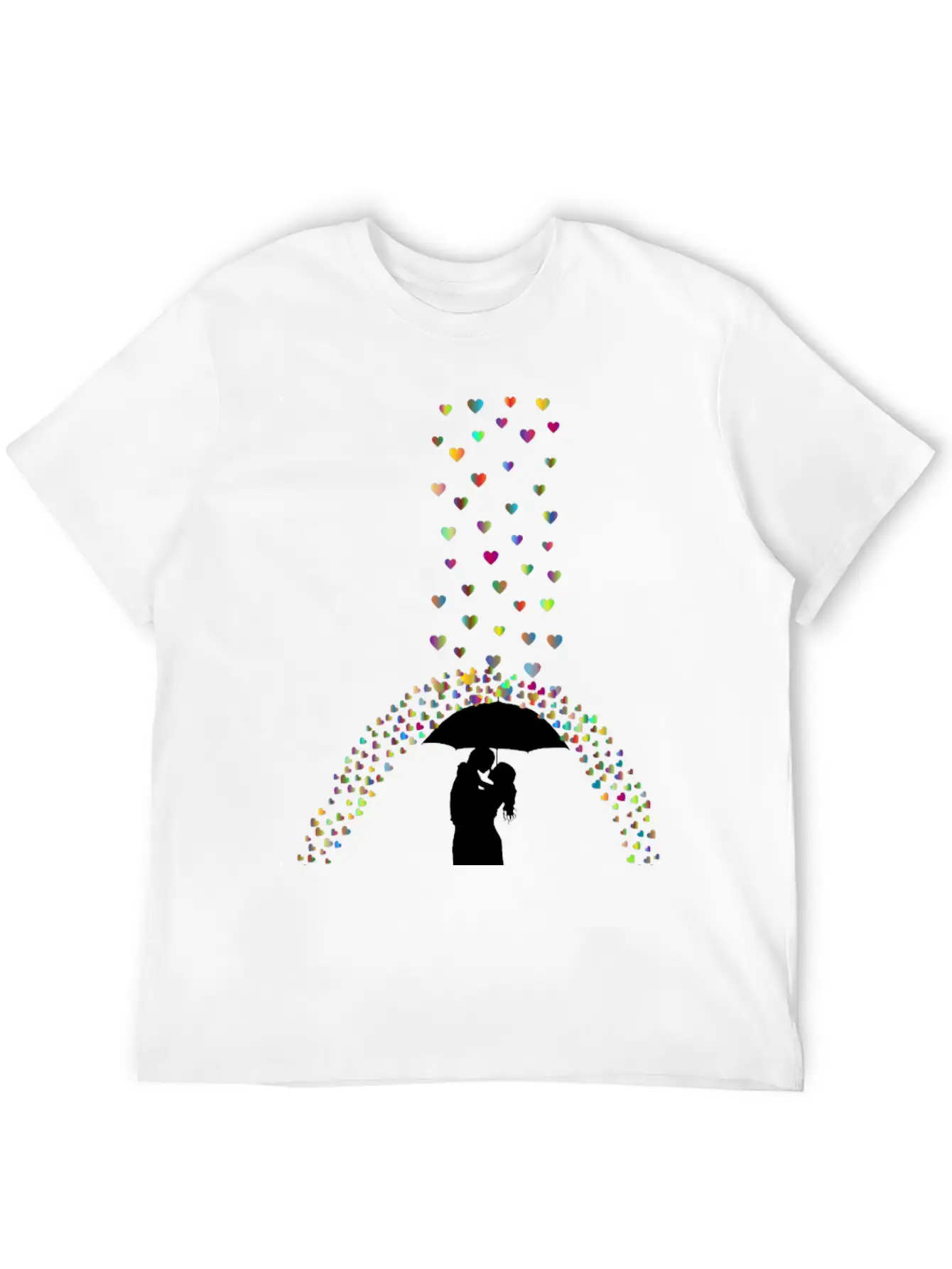 Love Rain Polyprismatic Breathable Soft Cotton T-Shirt – Timeless Casual Look