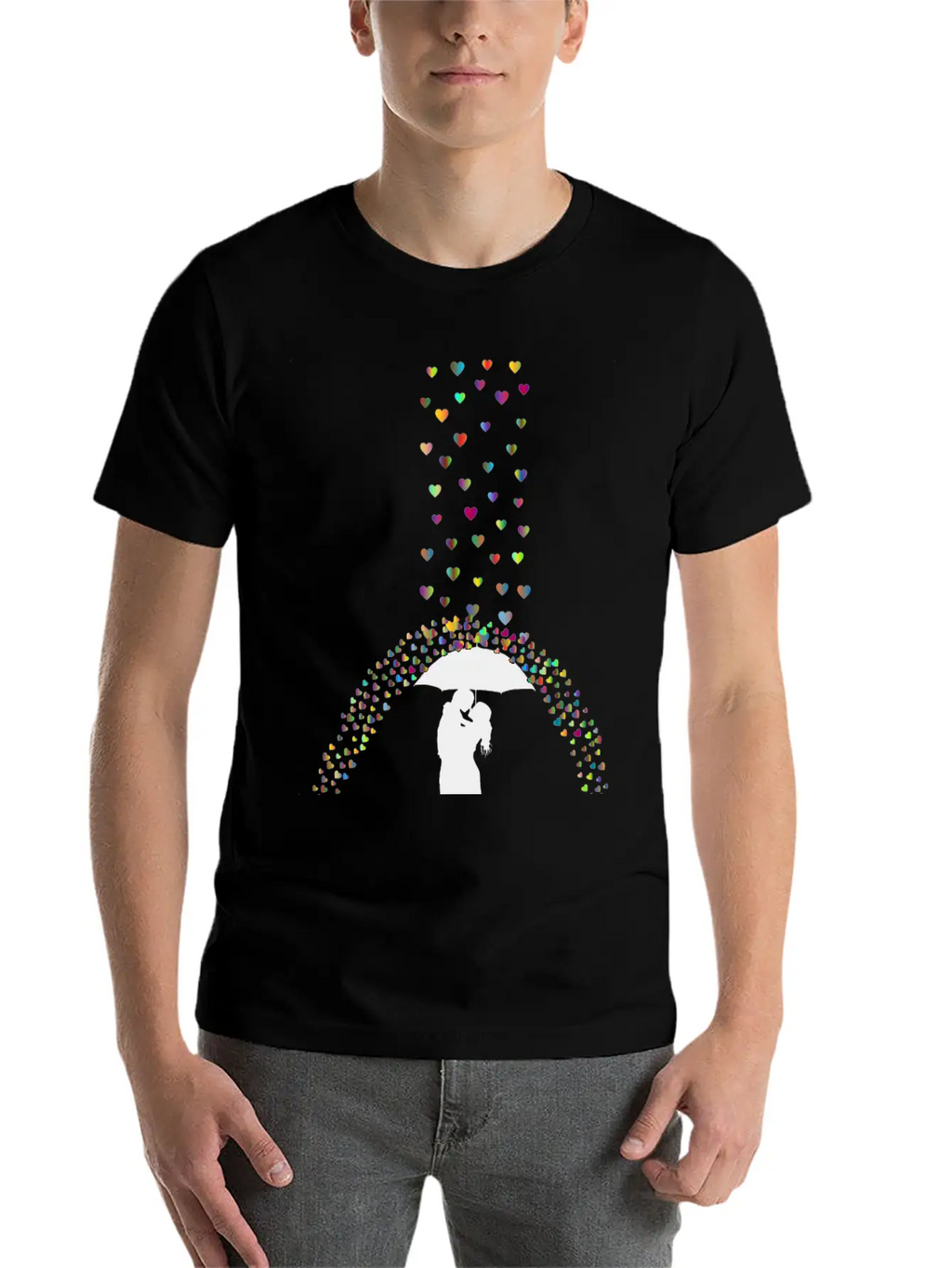 Love Rain Polyprismatic Breathable Soft Cotton T-Shirt – Timeless Casual Look