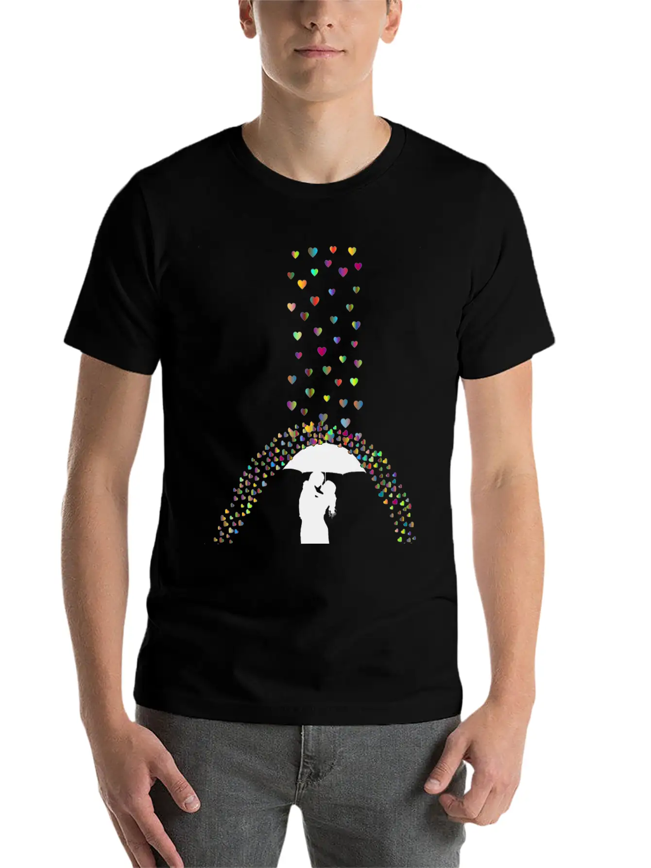 Love Rain Polyprismatic Breathable Soft Cotton T-Shirt – Timeless Casual Look