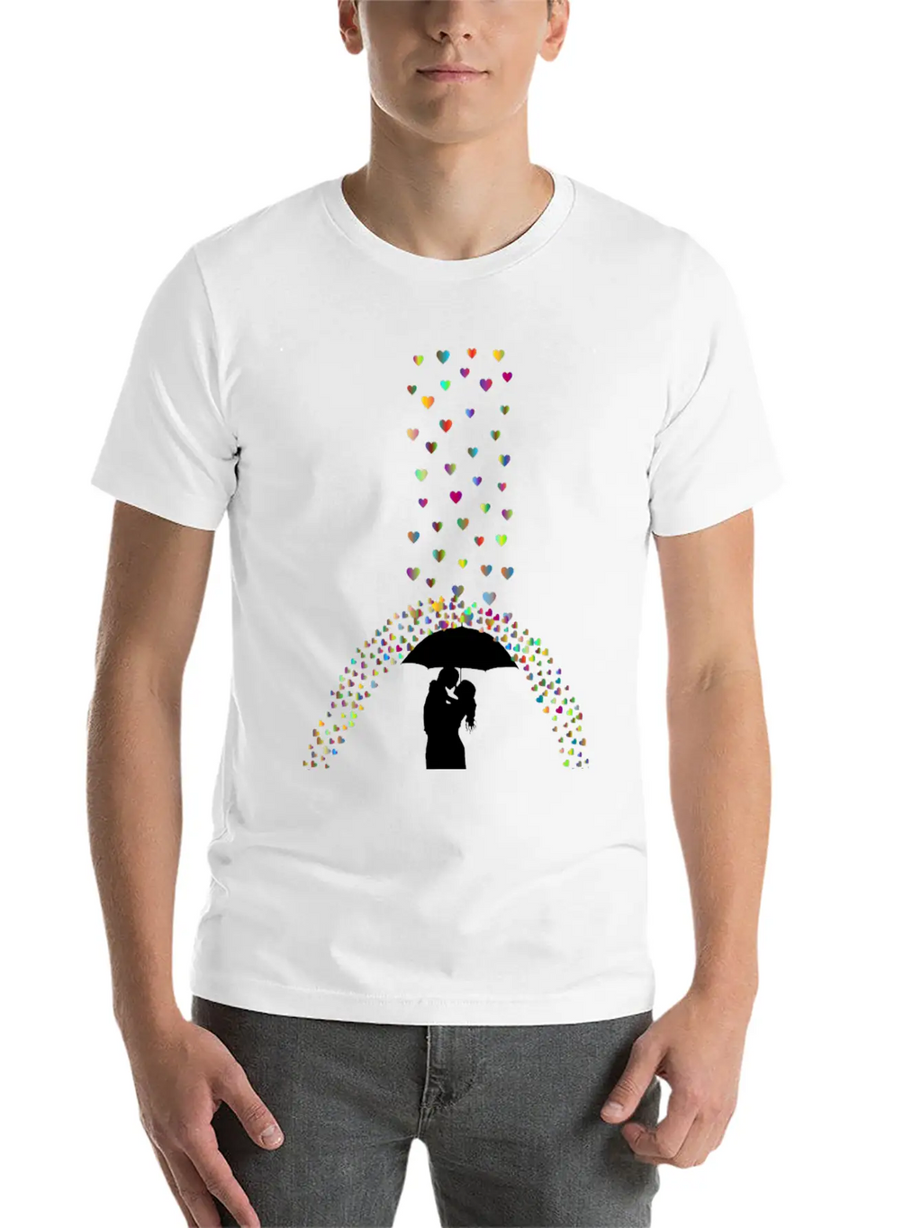 Love Rain Polyprismatic Breathable Soft Cotton T-Shirt – Timeless Casual Look