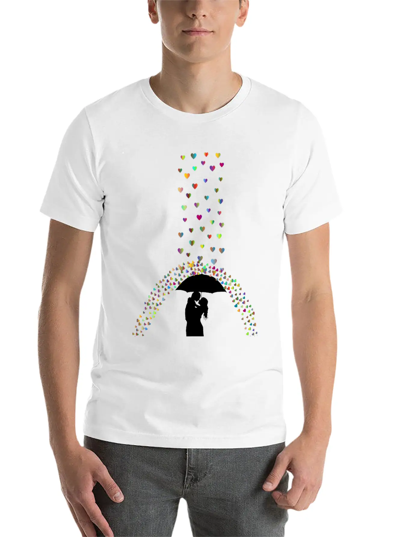 Love Rain Polyprismatic Breathable Soft Cotton T-Shirt – Timeless Casual Look