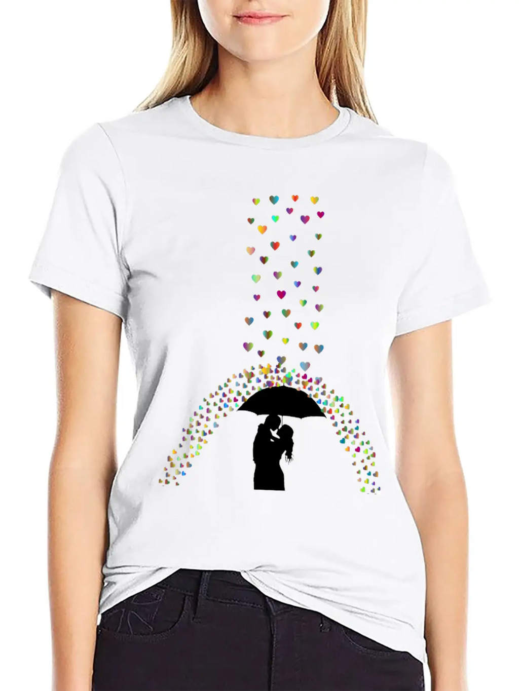 Love Rain Polyprismatic Breathable Soft Cotton T-Shirt – Timeless Casual Look