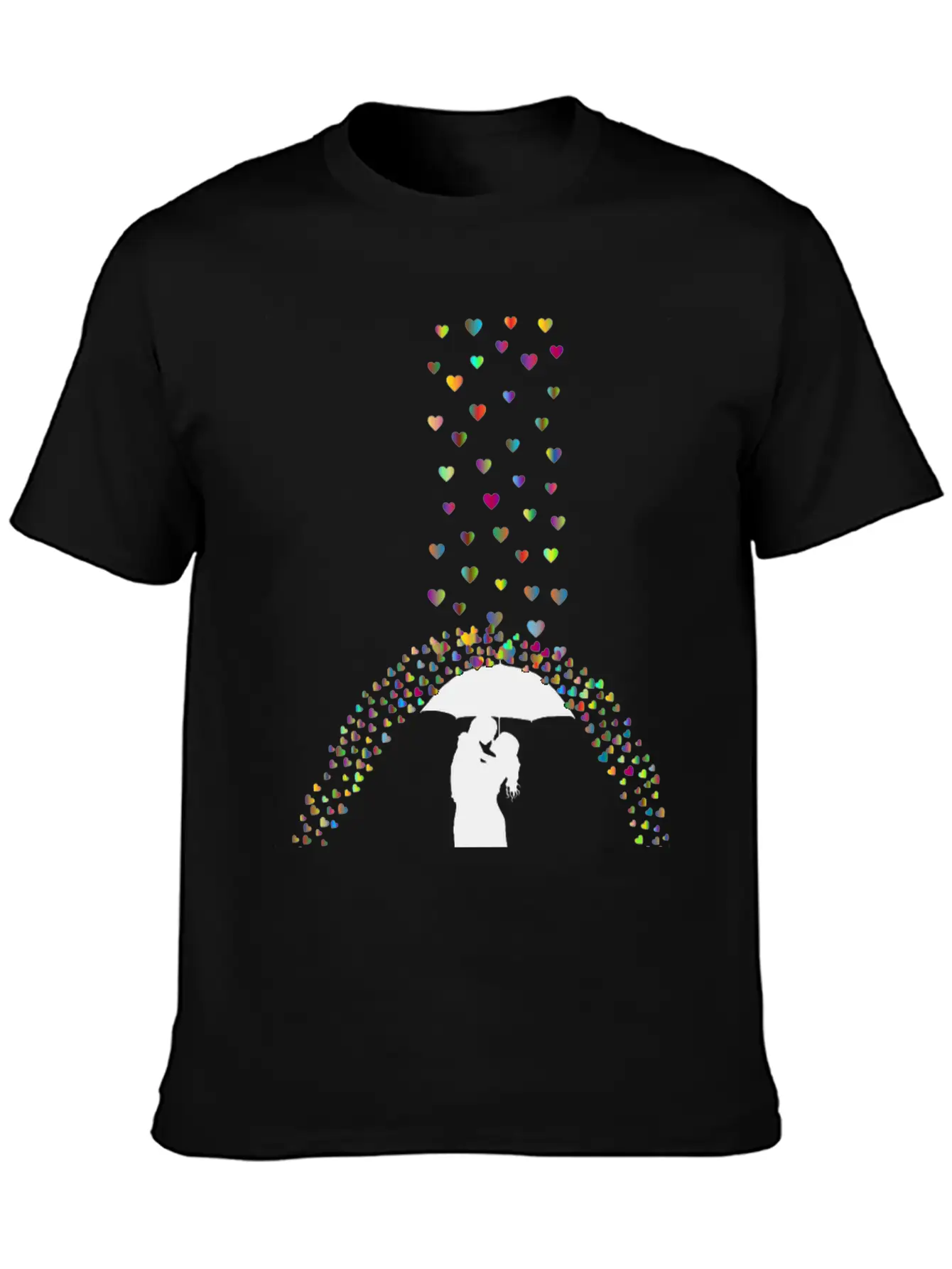 Love Rain Polyprismatic Breathable Soft Cotton T-Shirt – Timeless Casual Look