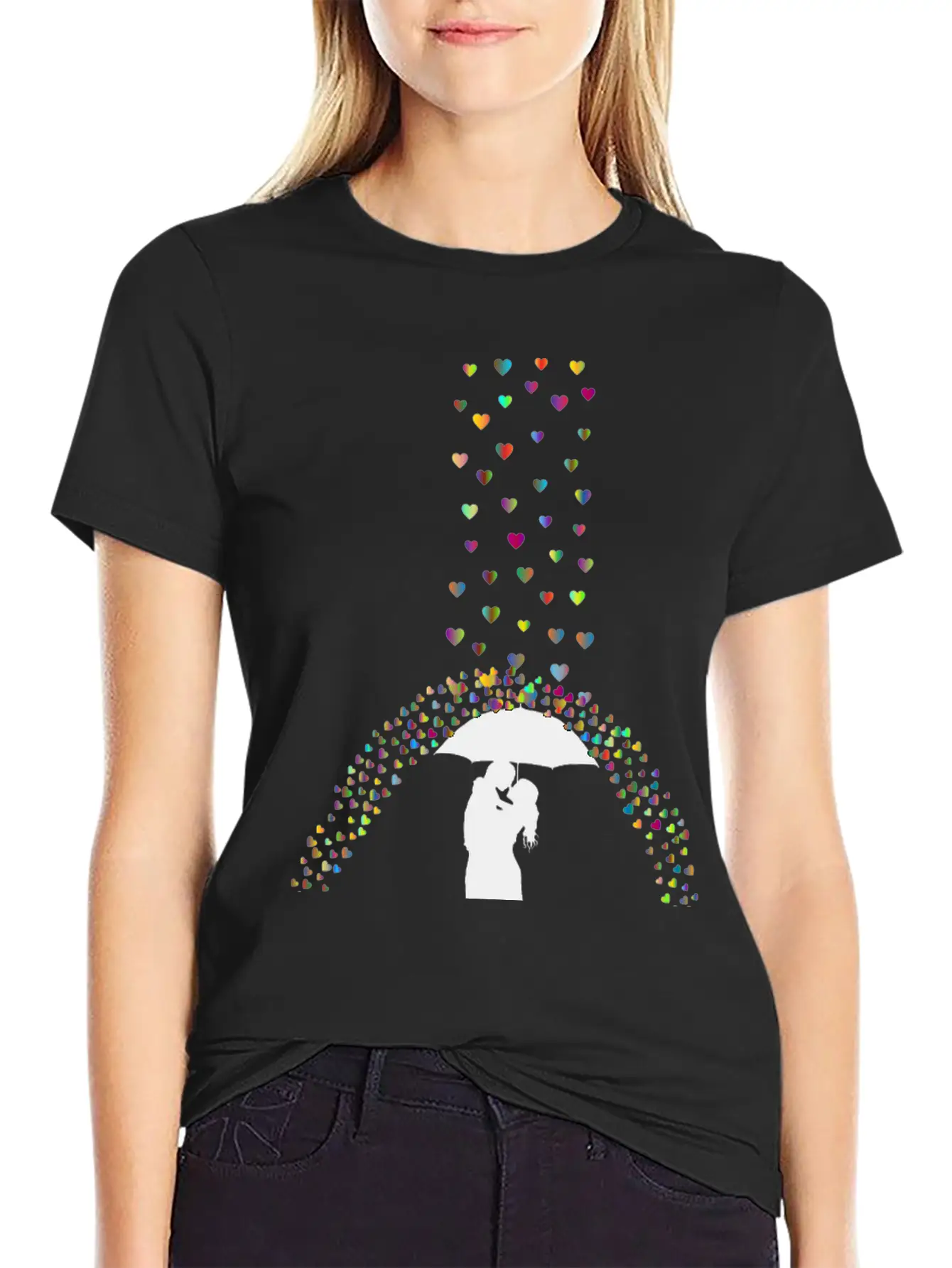 Love Rain Polyprismatic Breathable Soft Cotton T-Shirt – Timeless Casual Look