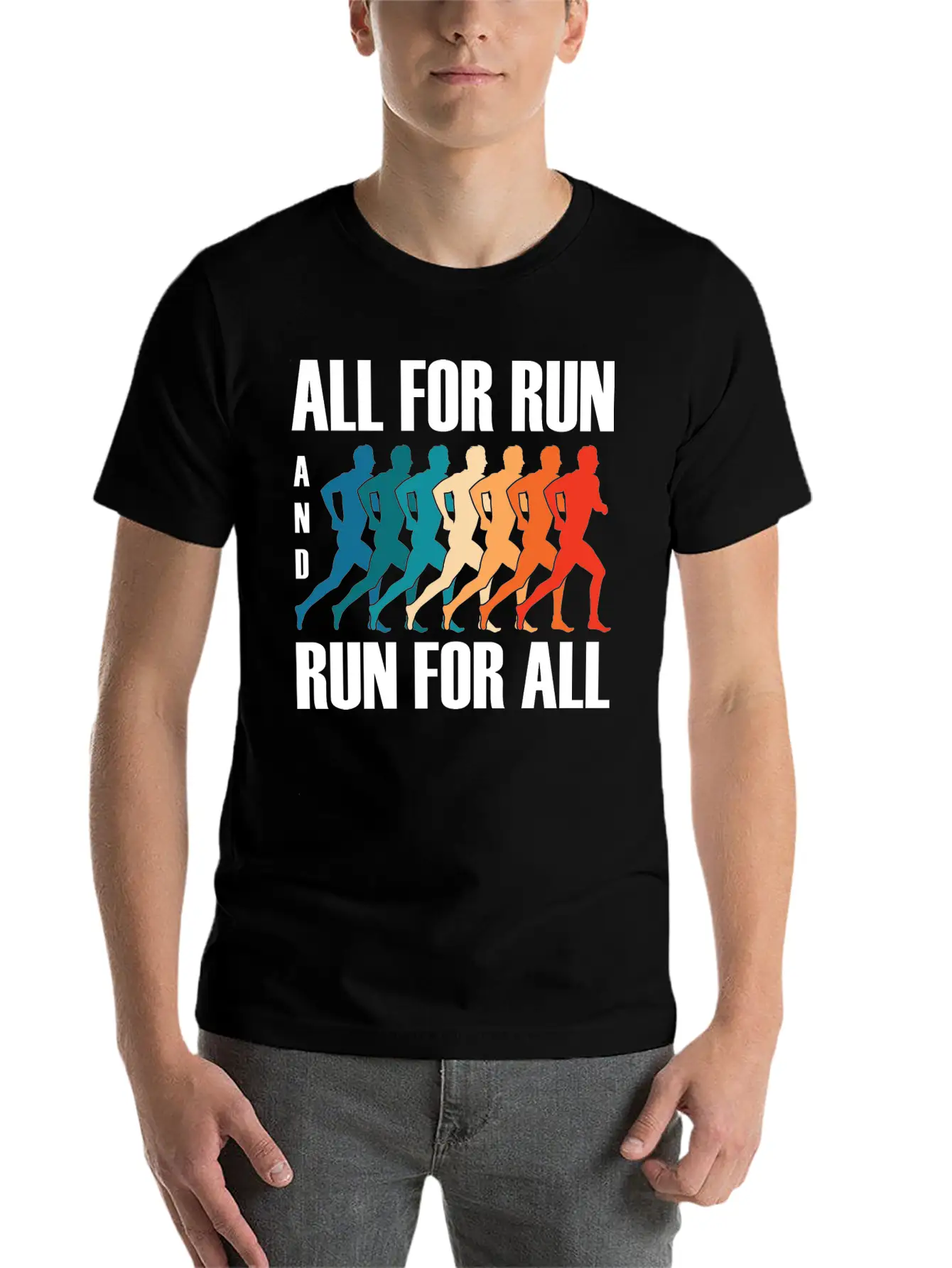 Love Running Quote - Motivational Running Classic Fit Graphic Tee For Daily Comfort – Unisex Cotton Shirt