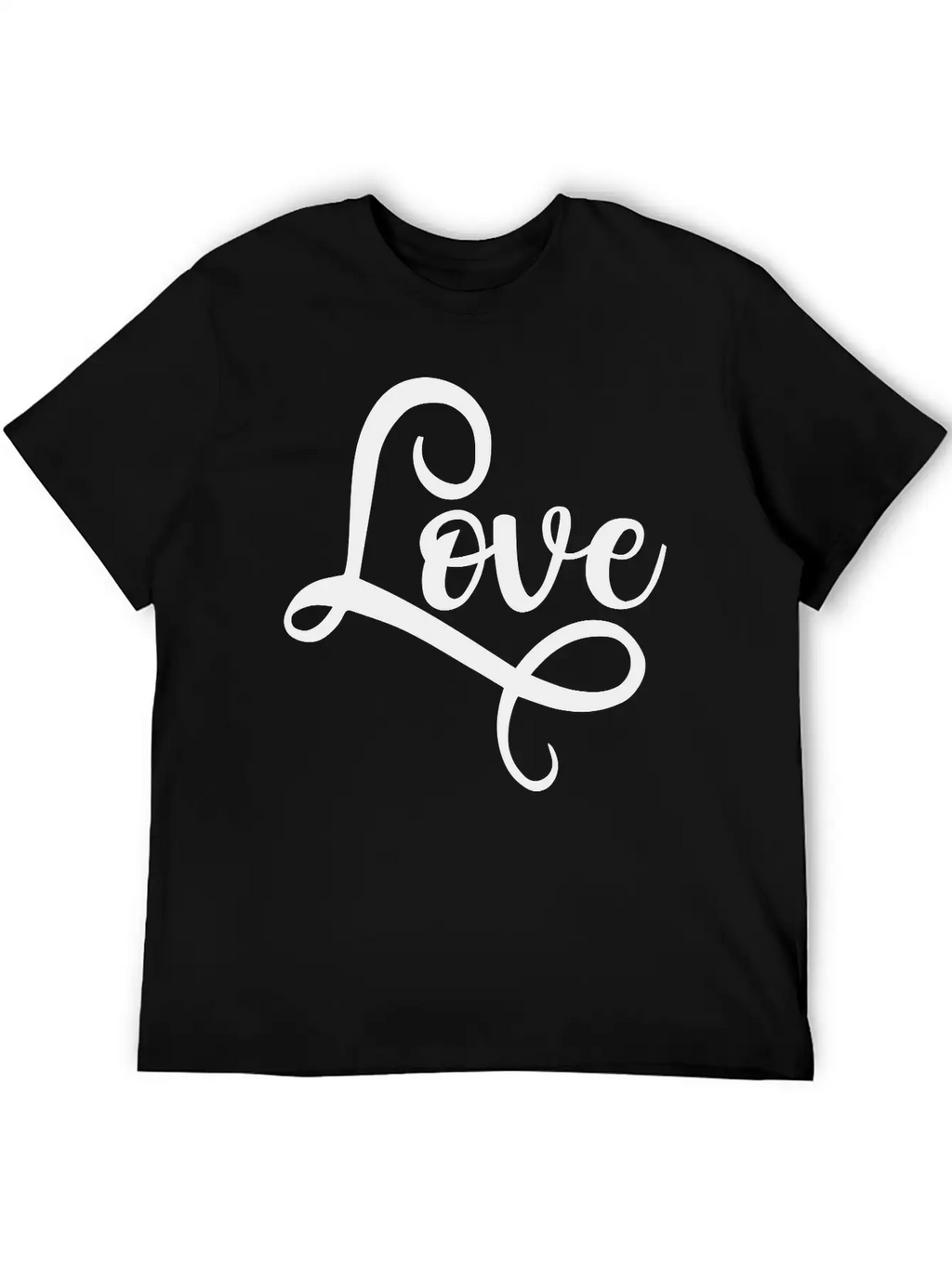 Love Script Typography Stylish Everyday T-Shirt – Unisex Basic Cotton Tee