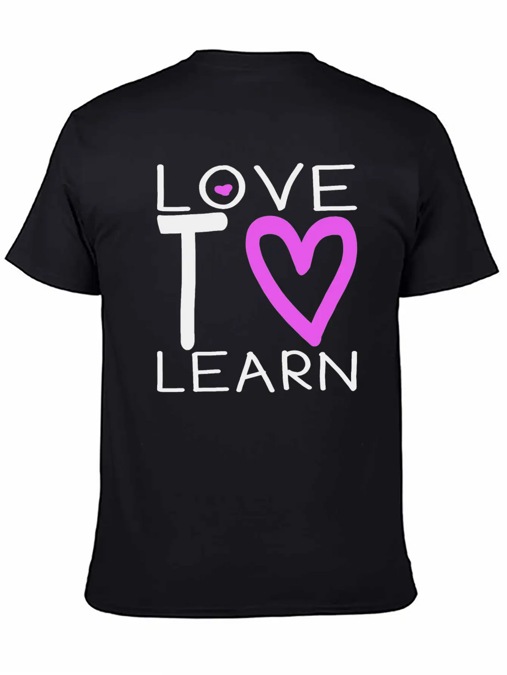 Love To Learn Unisex Short Sleeve Soft Cotton T-Shirt – Casual Everyday Wear