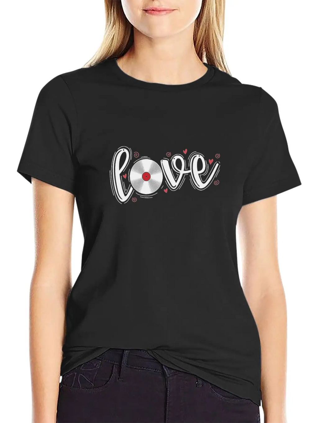 Love Vinyl Record Music Sound Carrier Unisex Casual T-Shirt – Clean Design For Daily Comfort