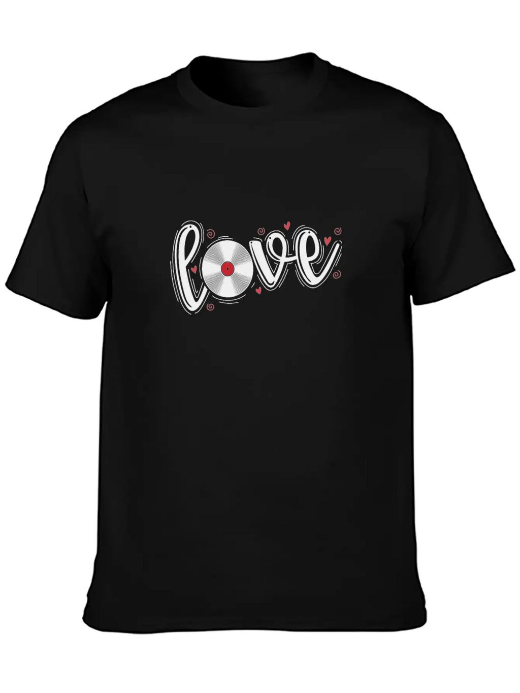 Love Vinyl Record Music Sound Carrier Unisex Casual T-Shirt – Clean Design For Daily Comfort