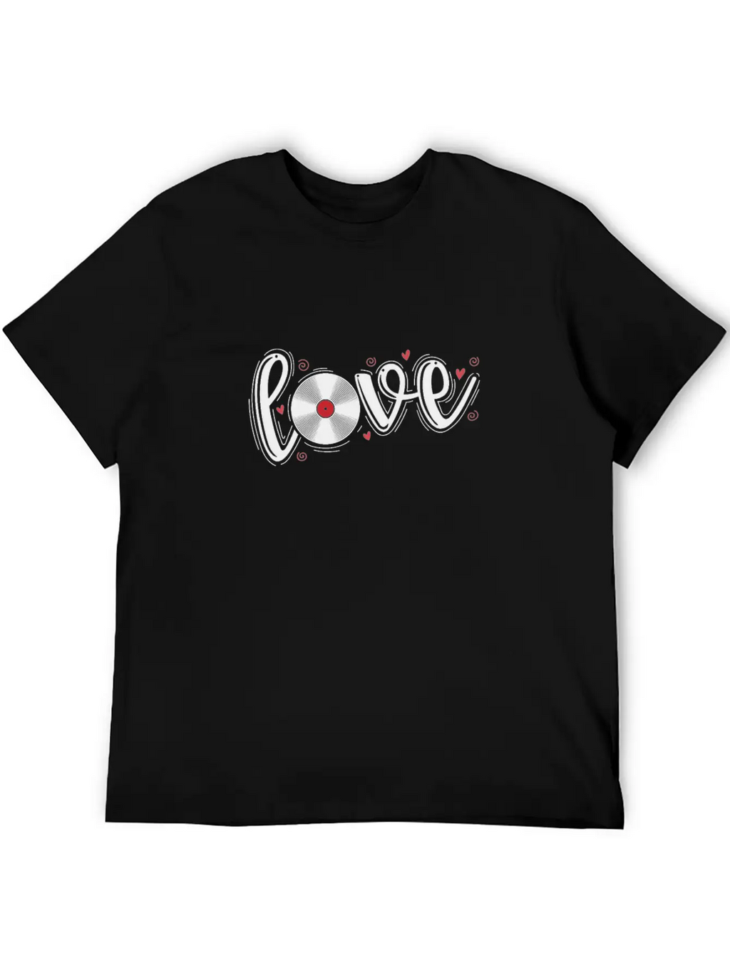 Love Vinyl Record Music Sound Carrier Unisex Casual T-Shirt – Clean Design For Daily Comfort
