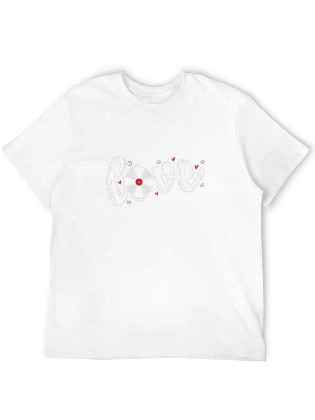 Love Vinyl Record Music Sound Carrier Unisex Casual T-Shirt – Clean Design For Daily Comfort