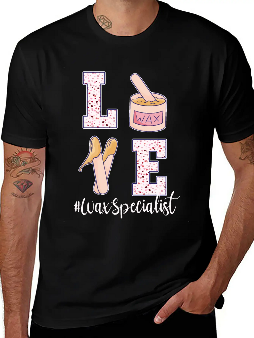 Love Wax Specialist Valentine's Day Unisex Casual T-Shirt – Clean Design For Daily Comfort