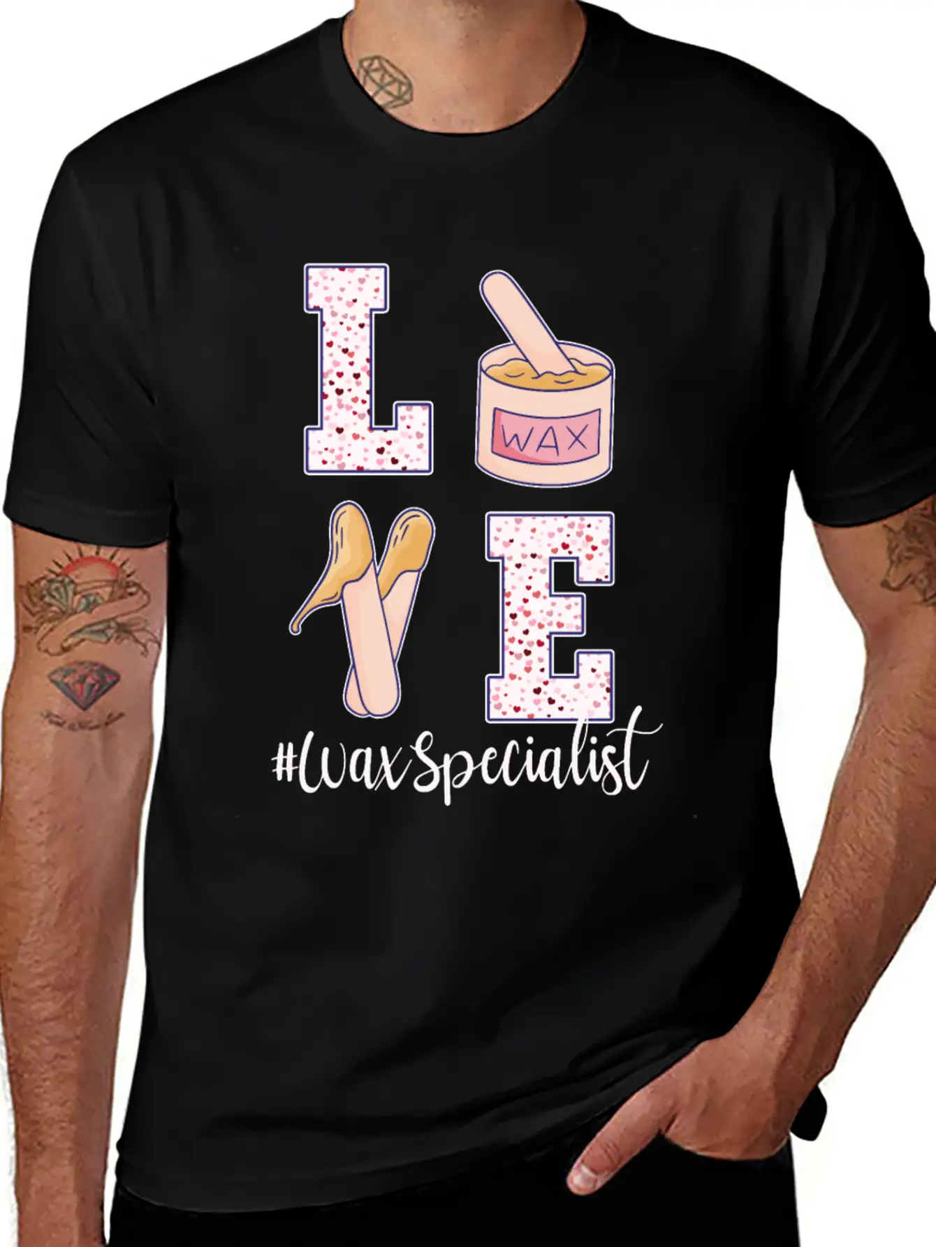 Love Wax Specialist Valentine's Day Unisex Casual T-Shirt – Clean Design For Daily Comfort