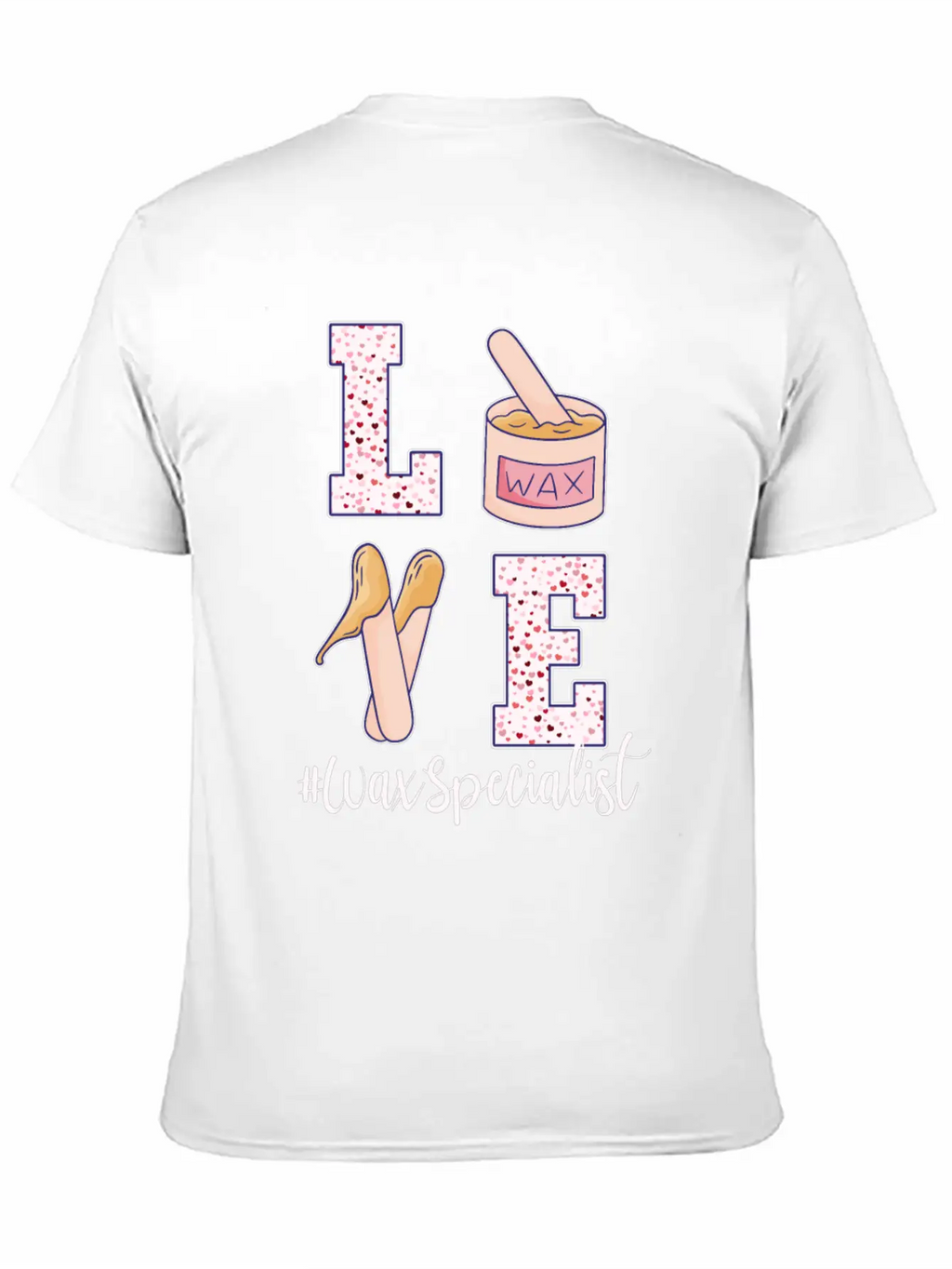 Love Wax Specialist Valentine's Day Unisex Casual T-Shirt – Clean Design For Daily Comfort