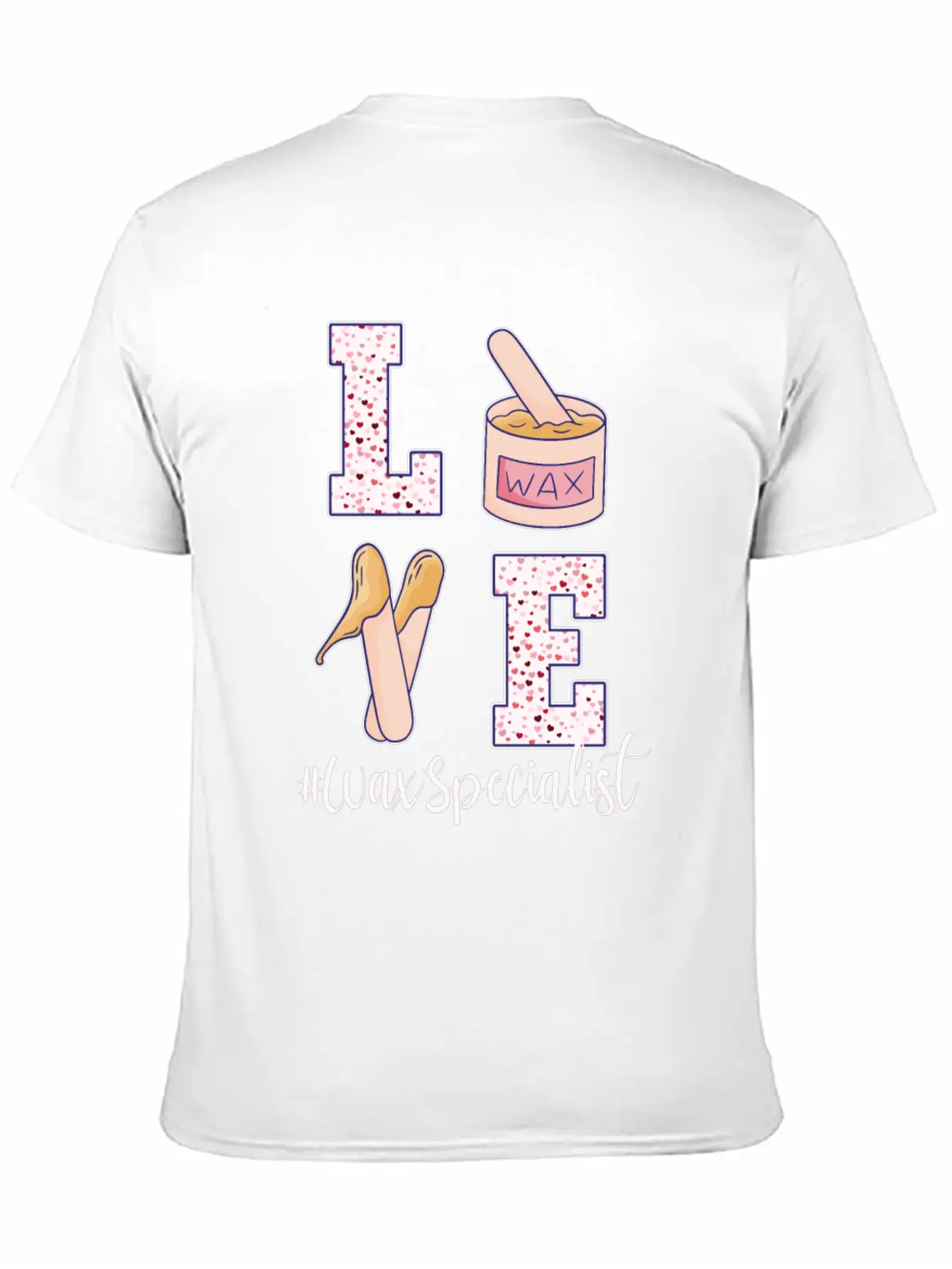 Love Wax Specialist Valentine's Day Unisex Casual T-Shirt – Clean Design For Daily Comfort