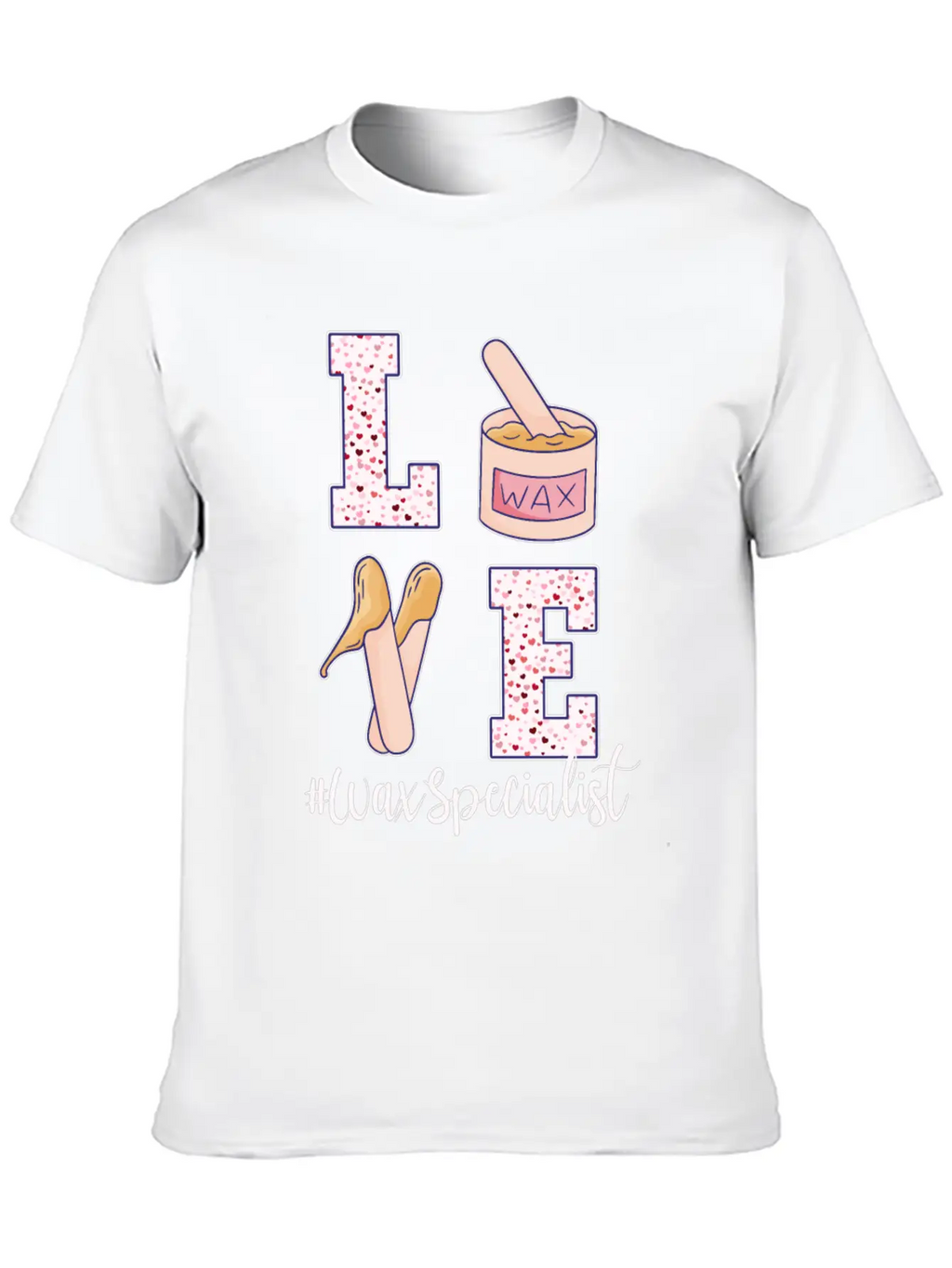 Love Wax Specialist Valentine's Day Unisex Casual T-Shirt – Clean Design For Daily Comfort