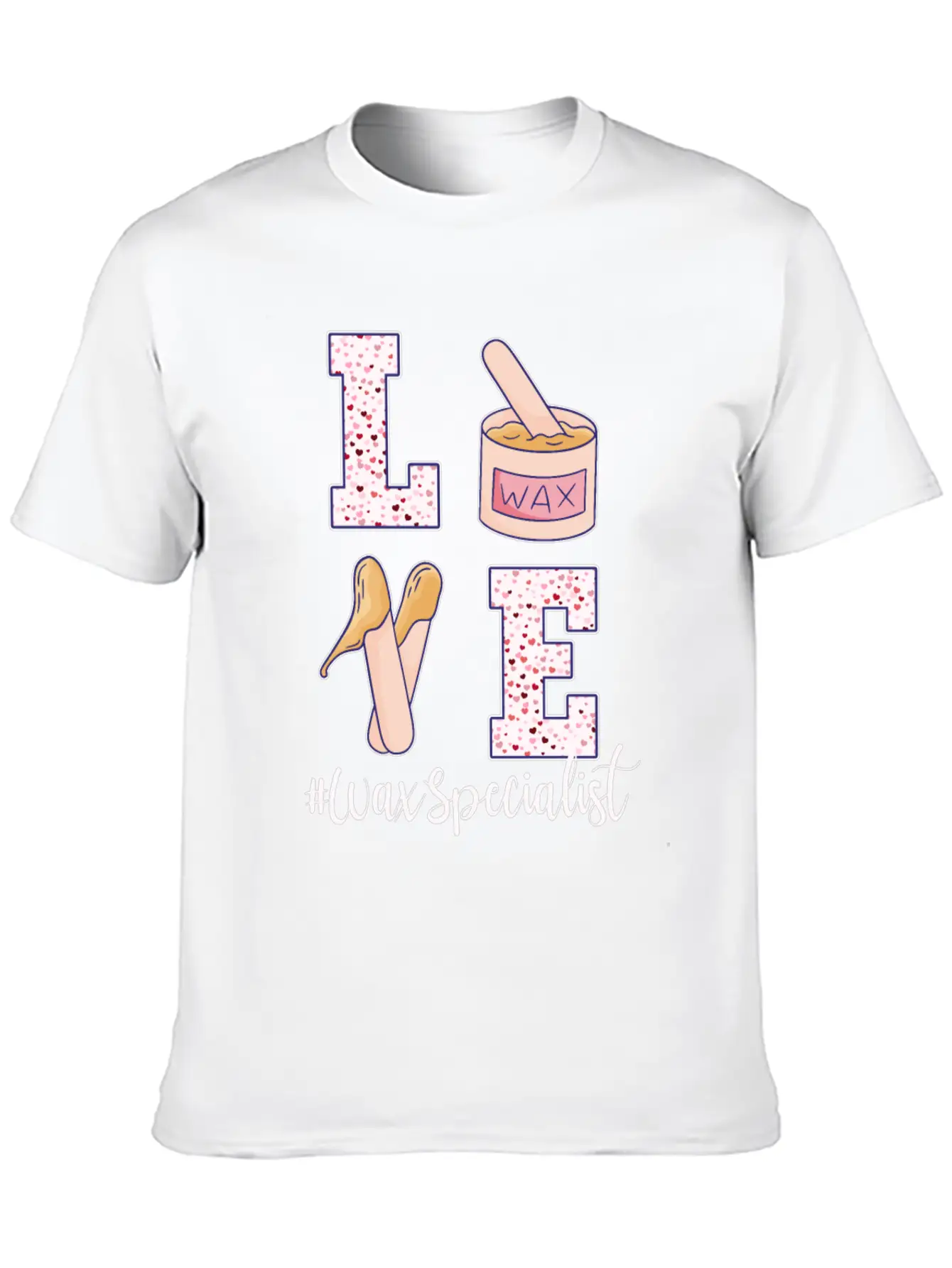 Love Wax Specialist Valentine's Day Unisex Casual T-Shirt – Clean Design For Daily Comfort