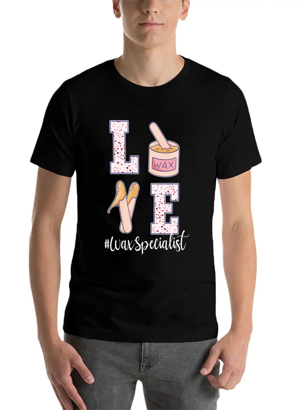 Love Wax Specialist Valentine's Day Unisex Casual T-Shirt – Clean Design For Daily Comfort