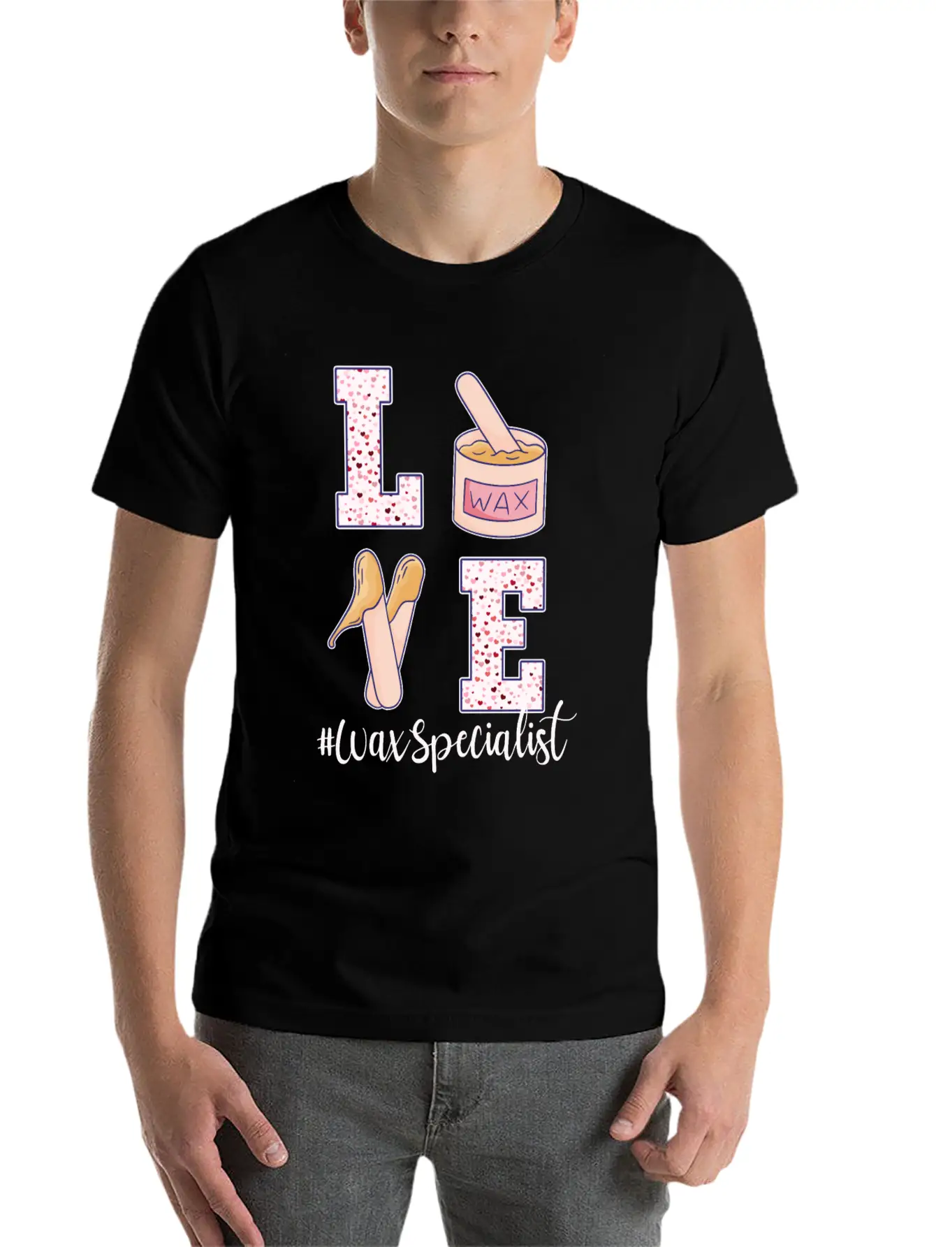 Love Wax Specialist Valentine's Day Unisex Casual T-Shirt – Clean Design For Daily Comfort