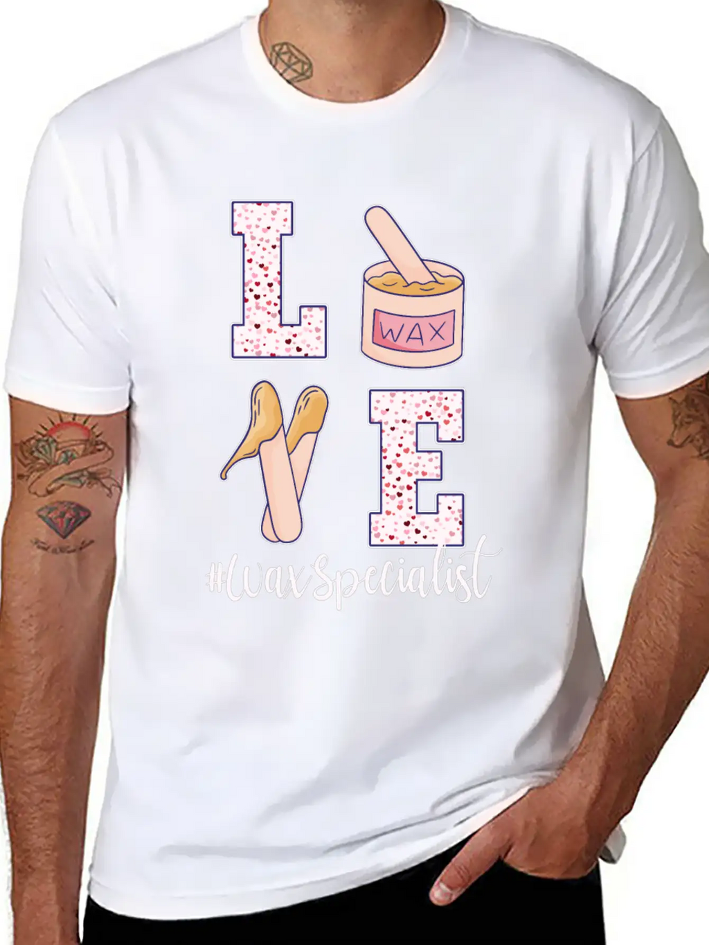 Love Wax Specialist Valentine's Day Unisex Casual T-Shirt – Clean Design For Daily Comfort