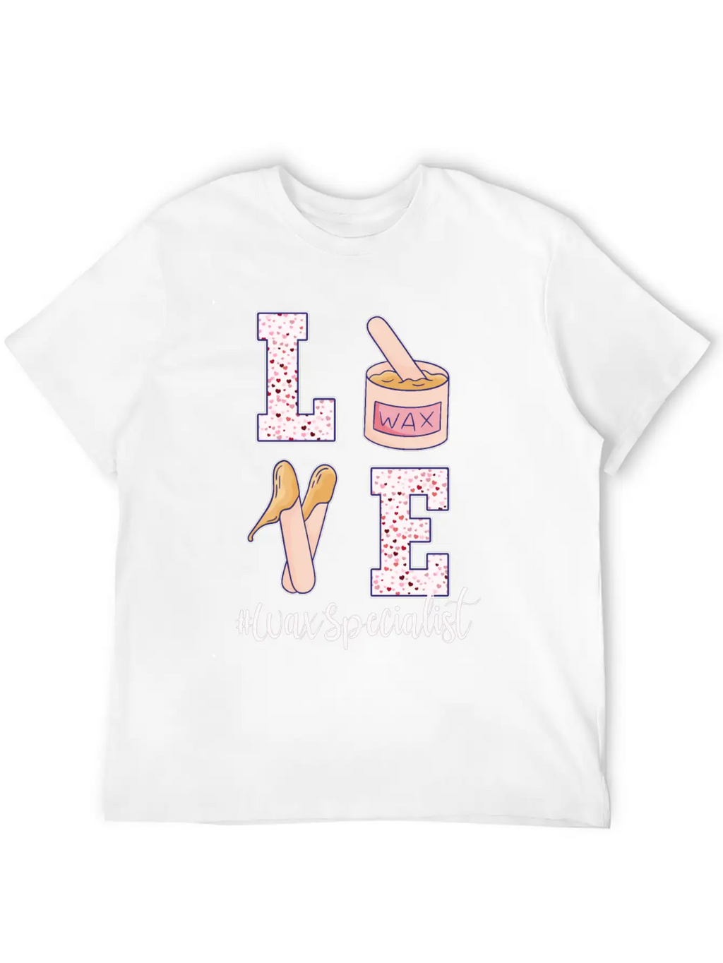 Love Wax Specialist Valentine's Day Unisex Casual T-Shirt – Clean Design For Daily Comfort