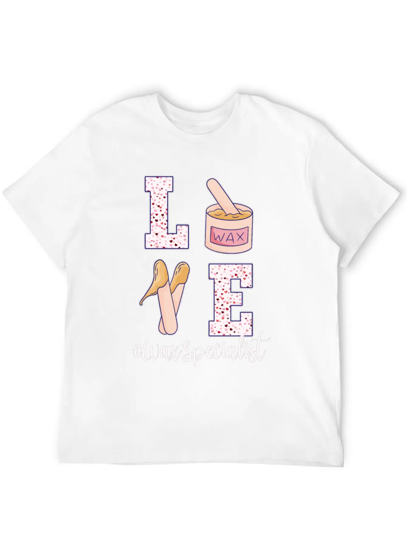 Love Wax Specialist Valentine's Day Unisex Casual T-Shirt – Clean Design For Daily Comfort