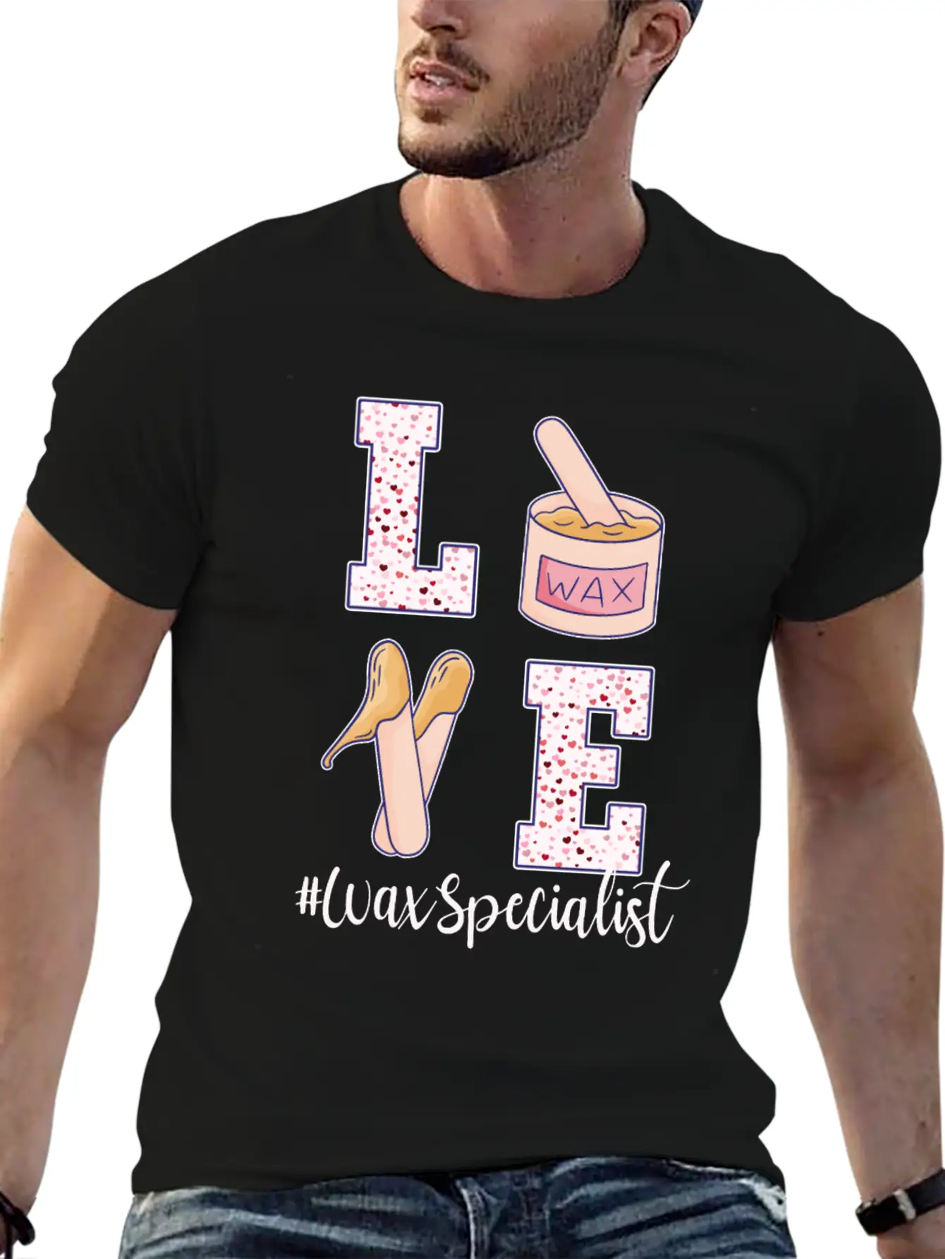 Love Wax Specialist Valentine's Day Unisex Casual T-Shirt – Clean Design For Daily Comfort