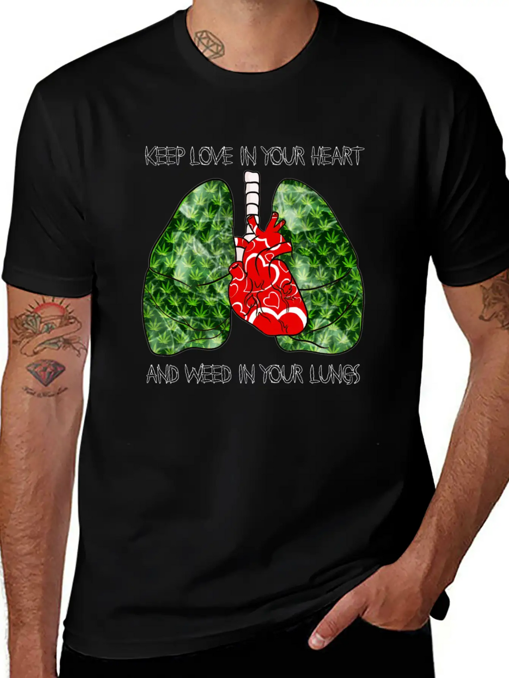 Love Weed Stylish Everyday T-Shirt – Unisex Basic Cotton Tee
